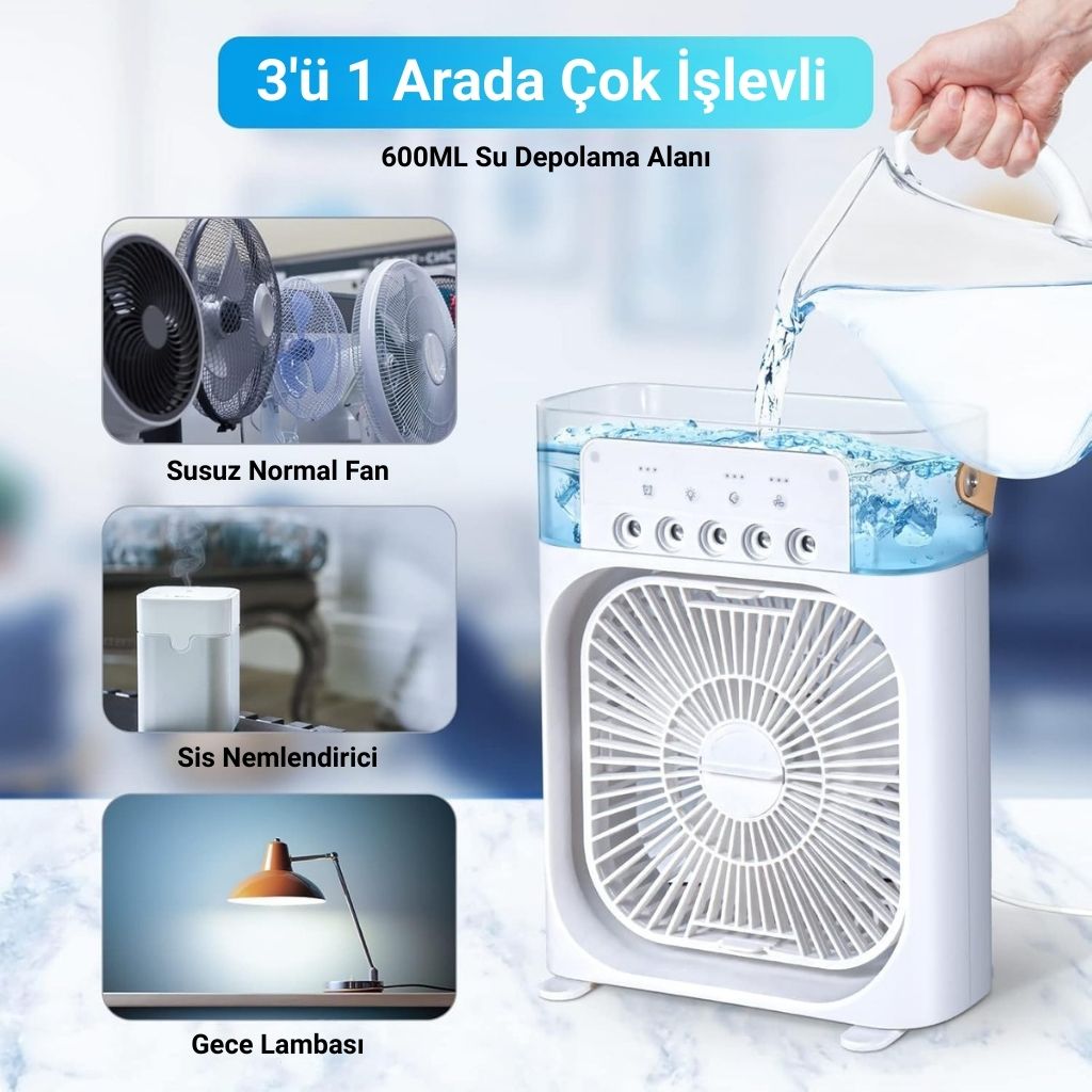 Buz Hazneli ve Nemlendirici Vantilatör